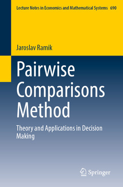 Couverture de l’ouvrage Pairwise Comparisons Method
