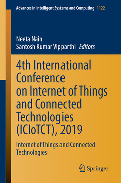 Couverture de l’ouvrage 4th International Conference on Internet of Things and Connected Technologies (ICIoTCT), 2019