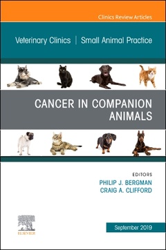 Couverture de l’ouvrage Cancer in Companion Animals, An Issue of Veterinary Clinics of North America: Small Animal Practice
