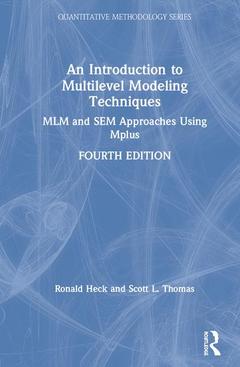 Couverture de l’ouvrage An Introduction to Multilevel Modeling Techniques