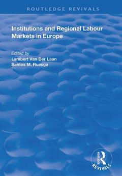 Couverture de l’ouvrage Institutions and Regional Labour Markets in Europe