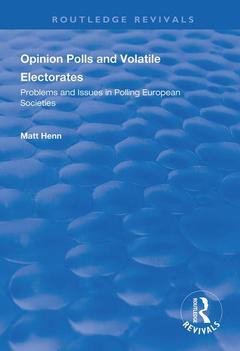 Couverture de l’ouvrage Opinion Polls and Volatile Electorates