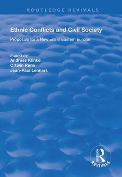 Couverture de l’ouvrage Ethnic Conflicts and Civil Society