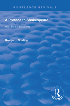 Couverture de l’ouvrage A Preface to Shakespeare (1925)