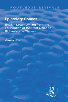 Couverture de l’ouvrage Epistolary Spaces