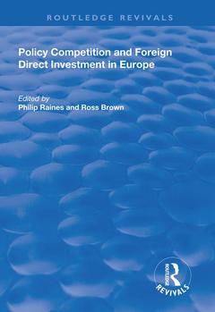 Couverture de l’ouvrage Policy Competition and Foreign Direct Investment in Europe