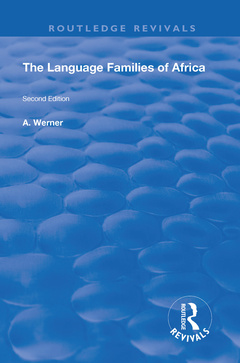 Couverture de l’ouvrage The Language Families Of Africa
