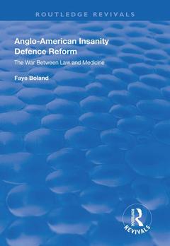 Cover of the book Anglo-American Insanity Defence Reform