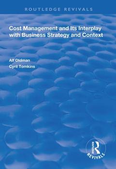 Cover of the book Cost Management and Its Interplay with Business Strategy and Context