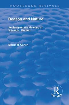 Couverture de l’ouvrage Reason and Nature