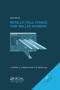 Couverture de l’ouvrage Design of metallic cold-formed thin-walled members (+CD-ROM)