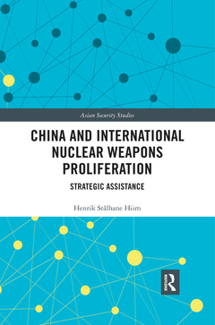 Couverture de l’ouvrage China and International Nuclear Weapons Proliferation