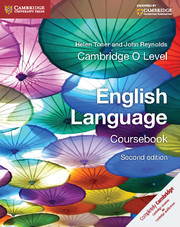 Couverture de l’ouvrage Cambridge O Level English Language Coursebook