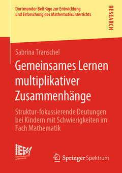 Couverture de l’ouvrage Gemeinsames Lernen multiplikativer Zusammenhänge