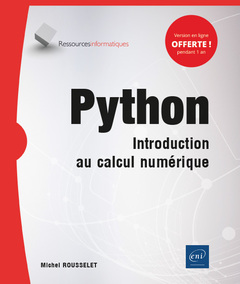 Couverture de l’ouvrage Python - Introduction au calcul numérique