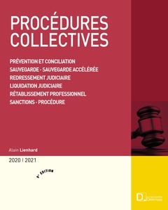 Cover of the book Procédures collectives 2020/2021. Prévention et conciliation . Sauvegarde . Sauvegarde financière. 9