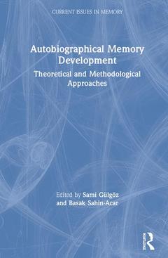 Couverture de l’ouvrage Autobiographical Memory Development