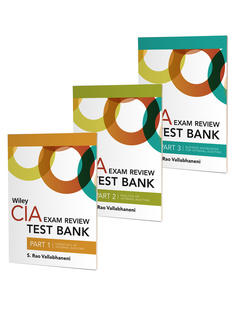 Couverture de l’ouvrage Wiley CIA Exam Review Test Bank 2020: Complete Set (2-year access)
