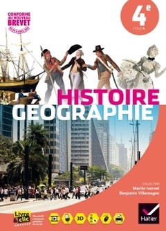 Couverture de l’ouvrage Histoire-Géographie 4e éd. 2016 - Manuel de l'élève
