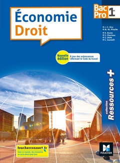 Cover of the book Ressources plus - ECONOMIE-DROIT 1re BAC PRO - Éd. 2018 - Manuel élève