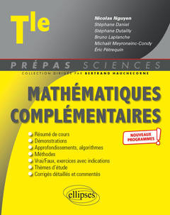 Couverture de l’ouvrage Mathématiques complémentaires - Terminale - nouveaux programmes