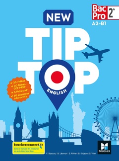Cover of the book NEW TIP TOP English 2de Bac Pro - Éd. 2018 - Manuel élève