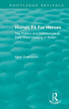 Couverture de l’ouvrage Homes Fit For Heroes