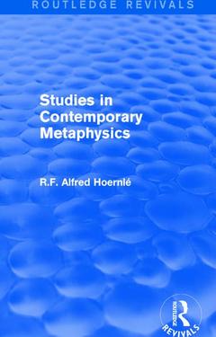 Couverture de l’ouvrage Studies in Contemporary Metaphysics