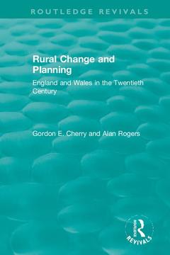 Couverture de l’ouvrage Rural Change and Planning