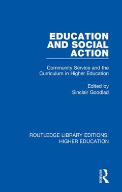 Couverture de l’ouvrage Education and Social Action