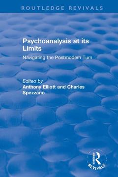 Couverture de l’ouvrage Psychoanalysis at its Limits