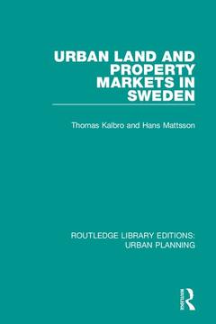 Couverture de l’ouvrage Urban Land and Property Markets in Sweden