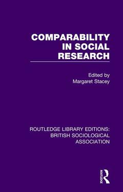 Couverture de l’ouvrage Comparability in Social Research
