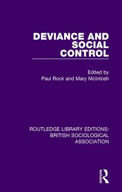 Couverture de l’ouvrage Deviance and Social Control