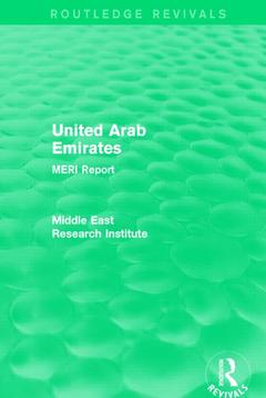 Couverture de l’ouvrage United Arab Emirates (Routledge Revival)