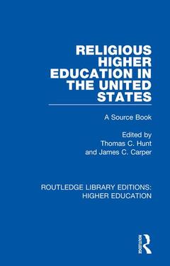 Couverture de l’ouvrage Religious Higher Education in the United States