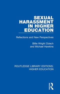 Cover of the book Sexual Harassment in Higher Education