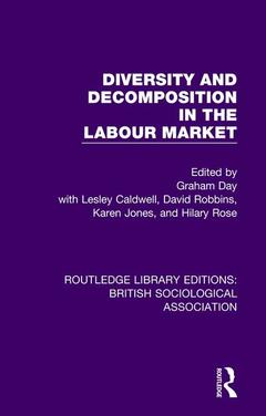 Cover of the book Diversity and Decomposition in the Labour Market