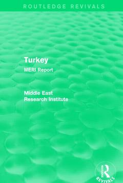 Couverture de l’ouvrage Turkey (Routledge Revival)