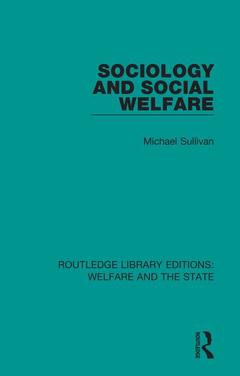 Couverture de l’ouvrage Sociology and Social Welfare