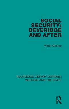 Couverture de l’ouvrage Social Security: Beveridge and After