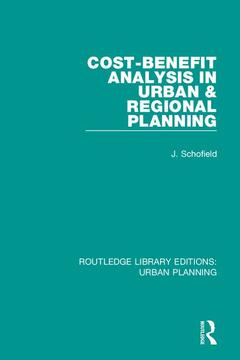 Couverture de l’ouvrage Cost-Benefit Analysis in Urban & Regional Planning