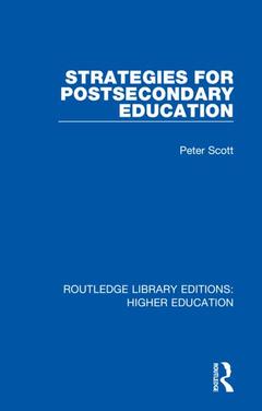 Couverture de l’ouvrage Strategies for Postsecondary Education