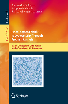 Cover of the book From Lambda Calculus to Cybersecurity Through Program Analysis