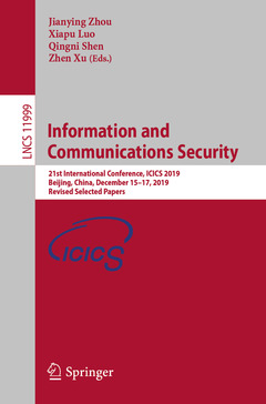 Couverture de l’ouvrage Information and Communications Security