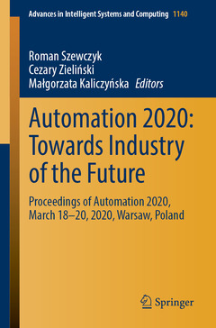 Couverture de l’ouvrage Automation 2020: Towards Industry of the Future