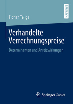 Couverture de l’ouvrage Verhandelte Verrechnungspreise
