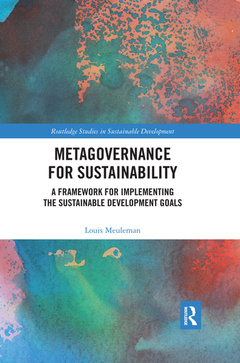 Cover of the book Metagovernance for Sustainability