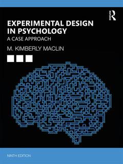 Couverture de l’ouvrage Experimental Design in Psychology