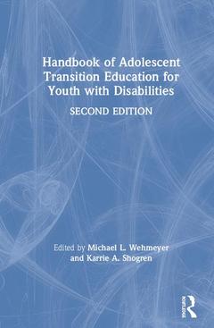 Couverture de l’ouvrage Handbook of Adolescent Transition Education for Youth with Disabilities